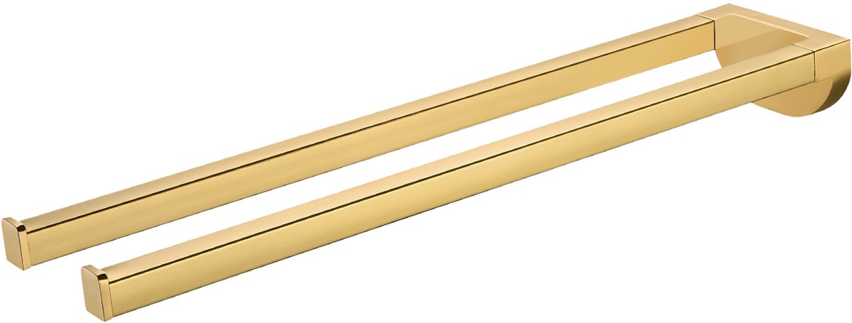 CECIPA max Handdoekrek Zonder Boren Goud 42 CM - Handdoekhouder - Handdoekenrek Badkamer of Keuken - Handdoekstang Zelfklevend - Handdoekhouders RVS