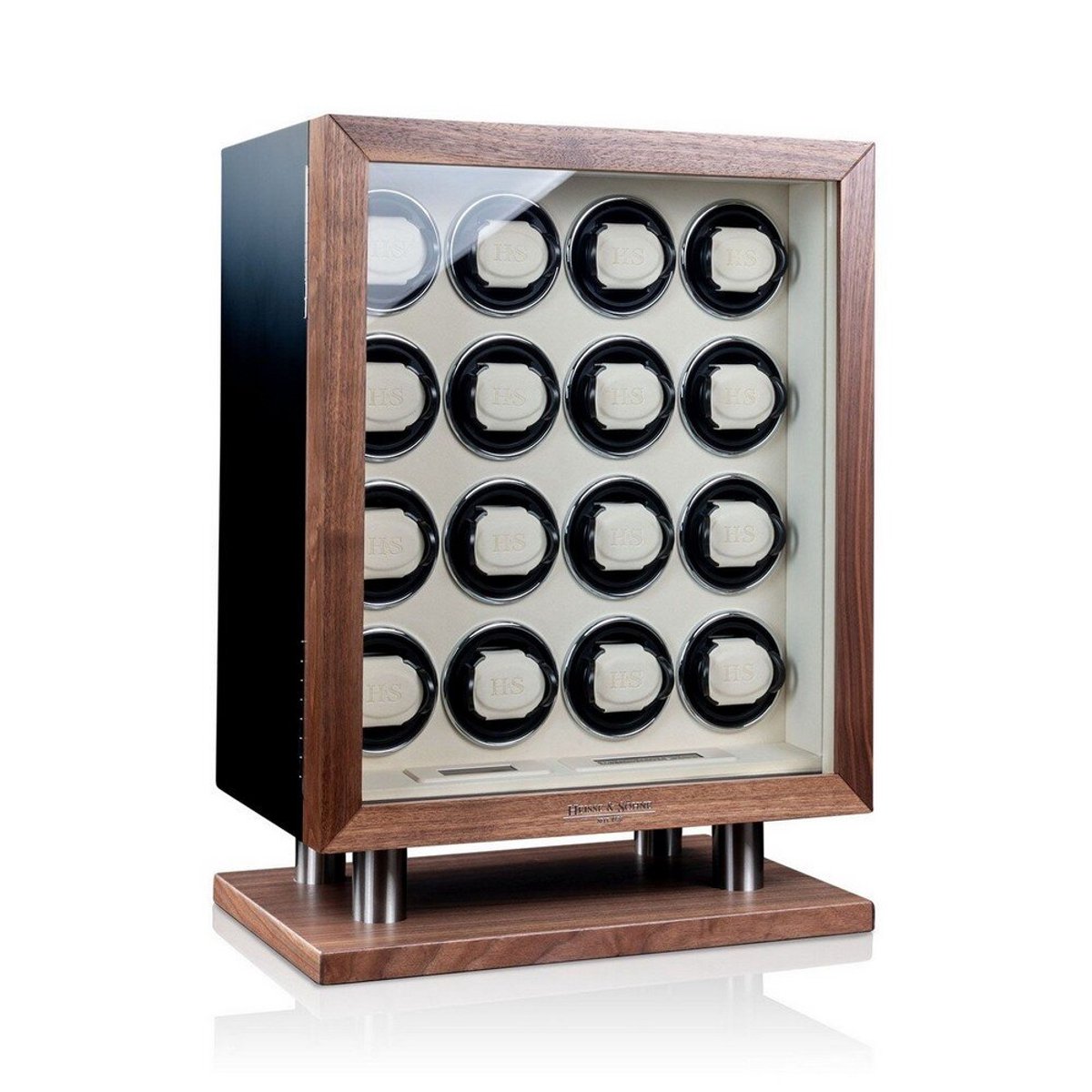 Heisse Söhne - 70019-237.142 - Horlogeopwinder - voor 16 horloges - New York 16 - Zwart