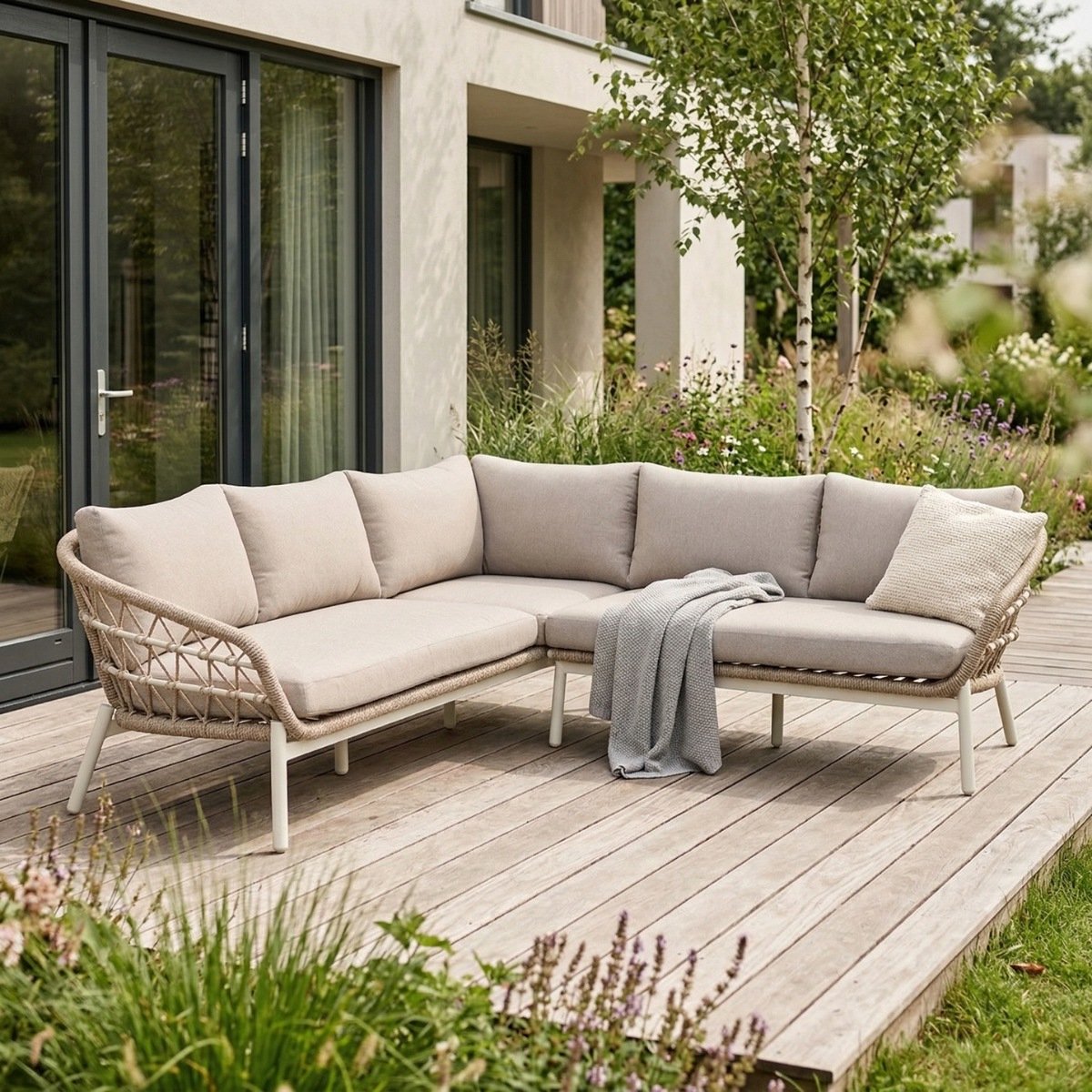 DÉJA 4-zits Loungeset Calun Taupe/Beige