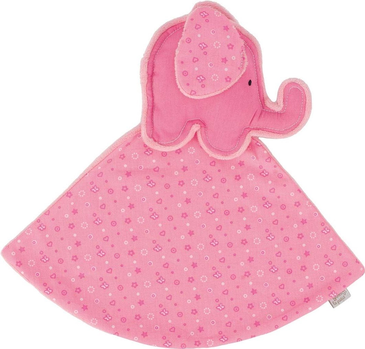 Knuffel Olifant - Pluche Dier - Troost en Spelen - Zacht en Compact - 15 cm - Roze