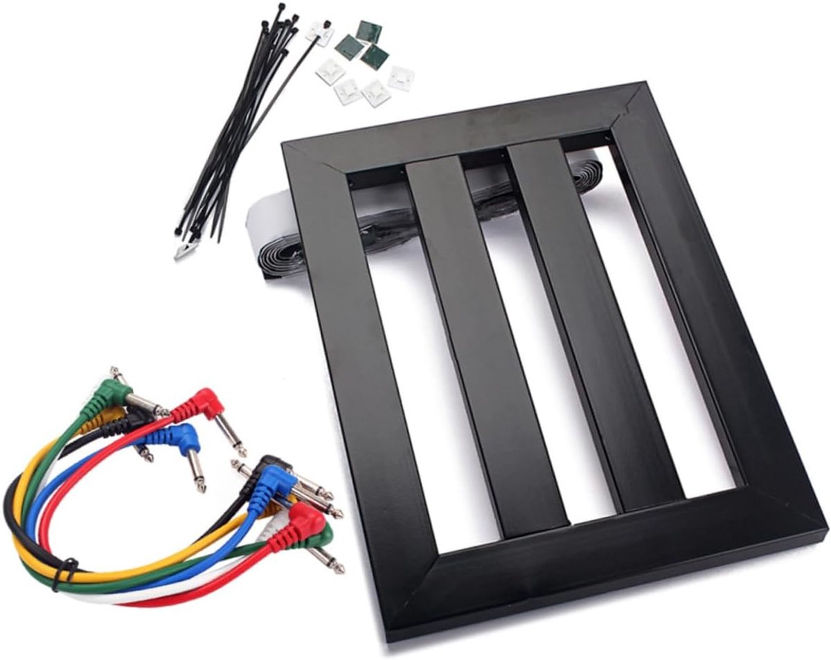 Gitaar Effecten Steun - Pedaalbord - Muziek Maken - Compact Ontwerp - 37x27x2 cm - Zwart