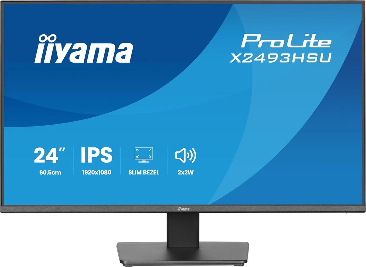 23.8 Inch Monitor - IPS Scherm - Multimedia Gebruik - 120Hz Vernieuwing - FHD 1080p - Zwart