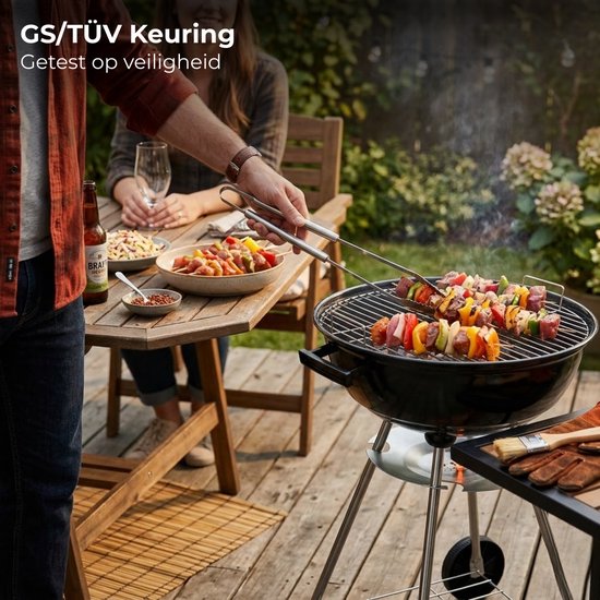 Lomera Houtskoolbarbecue - Houtskool BBQ - Houtskool Barbecue - Kogelbarbecue - Kogel BBQ - Barbecue op Wielen - BBQ op Wielen - Houtskoolbarbecue op Wielen - Houtskool BBQ met Wielen van Merkloos — afbeelding 5