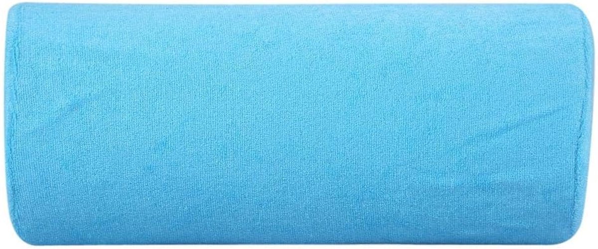 Manicure Handsteun - Nagel Armsteun - Nagelverzorging Thuis - Afneembare Hoes - 30 x 13 cm - Blauw