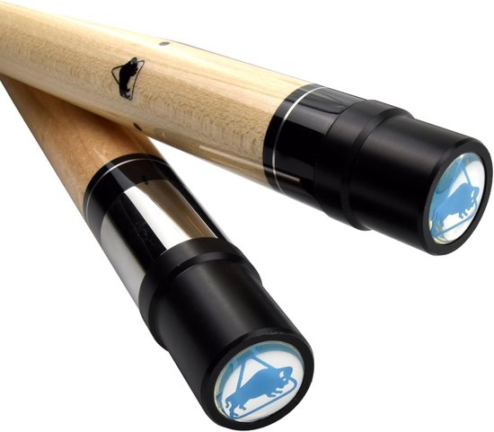 Poolbiljart Keu 147 cm - 2-delig, Birdseye-esdoorn, Conische Punt 12.75 mm, Lijntapijt Handgreep van Merkloos — afbeelding 3