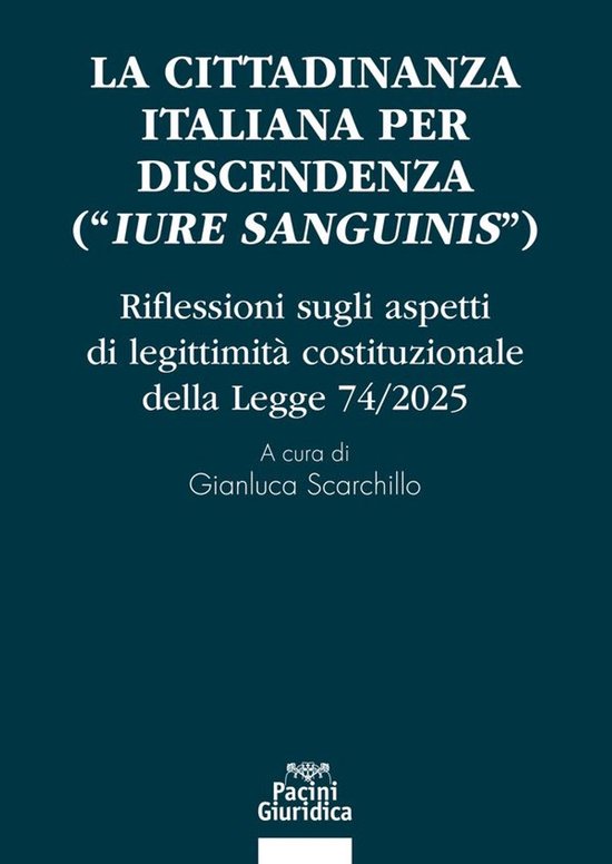 Diritto - La cittadinanza italiana per discendenza ("iure sa ... - cover