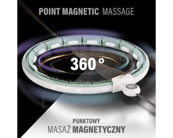 HMS HHM15 - Magnetische Hula-Hop - Groene Fitness Hoepel - 360 graden Massage - LCD Teller