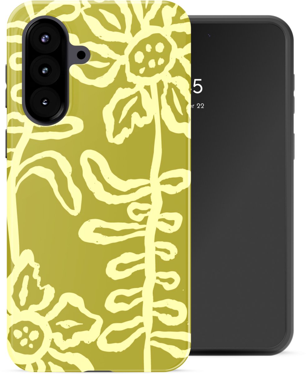 Selencia Hoesje - Geschikt voor Samsung Galaxy A57 (5G) - Backcover - Chalky Bloom