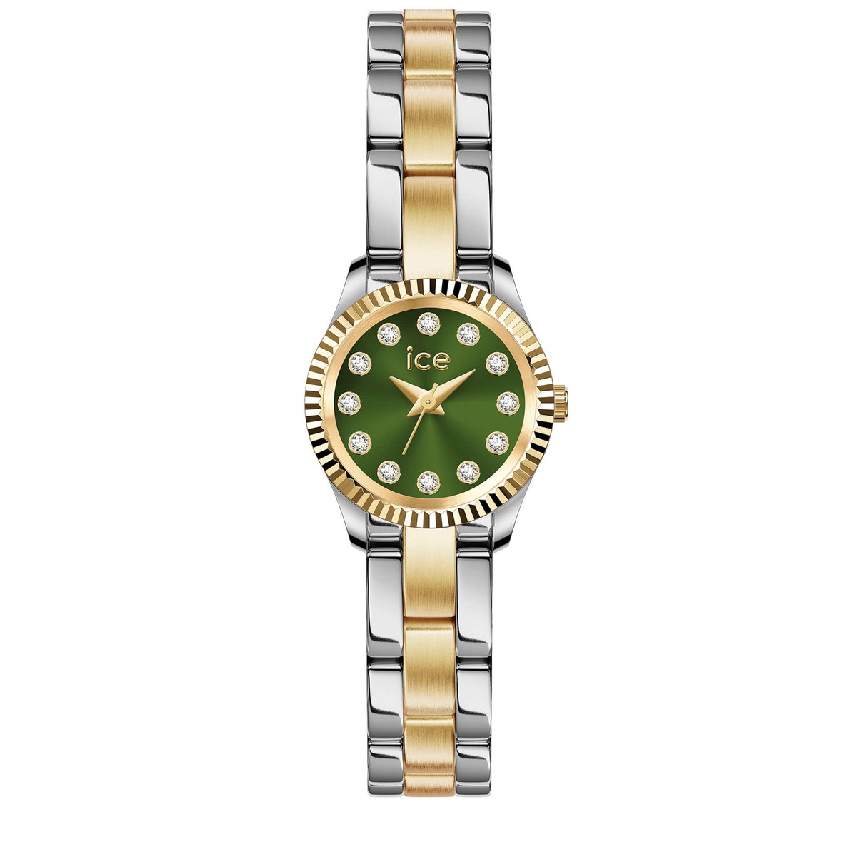 Ice Watch ICE mimi - Silver gold - Olive 025538 Horloge - Staal - Multi - Ø 19 mm