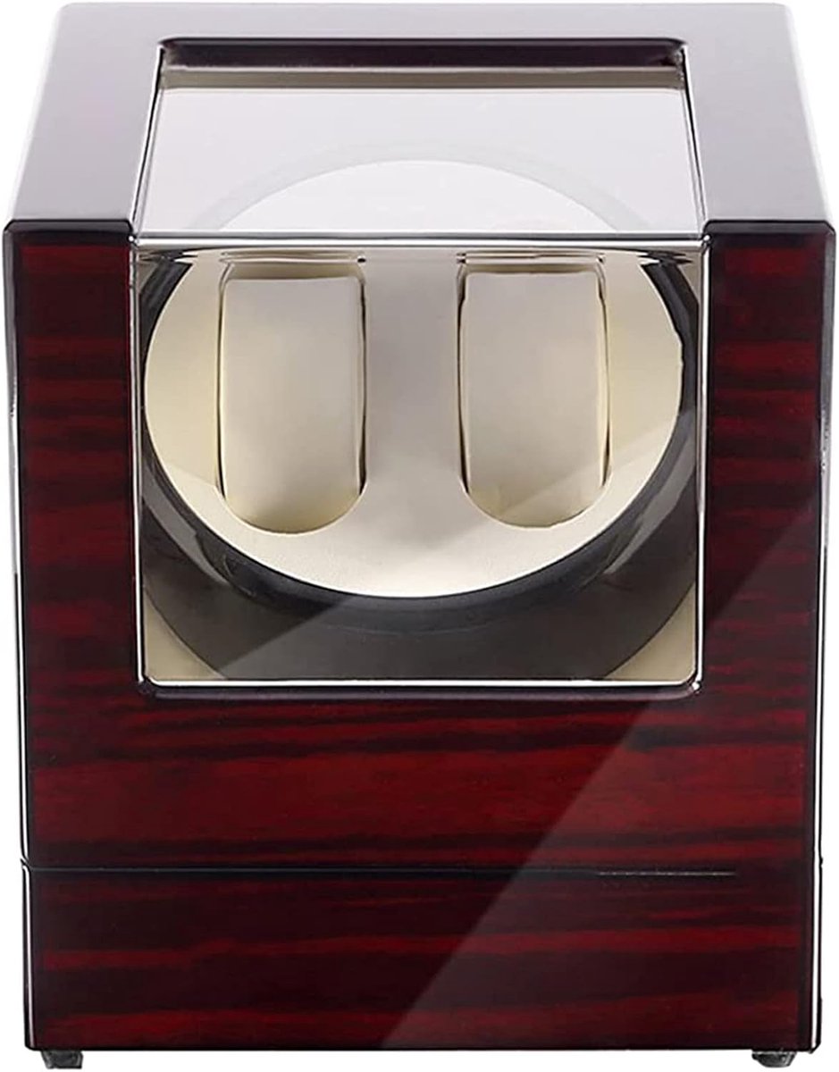 Horlogewinder voor 2 Horloges - Automatische Opbergdoos voor Horloges - Houten Ontwerp