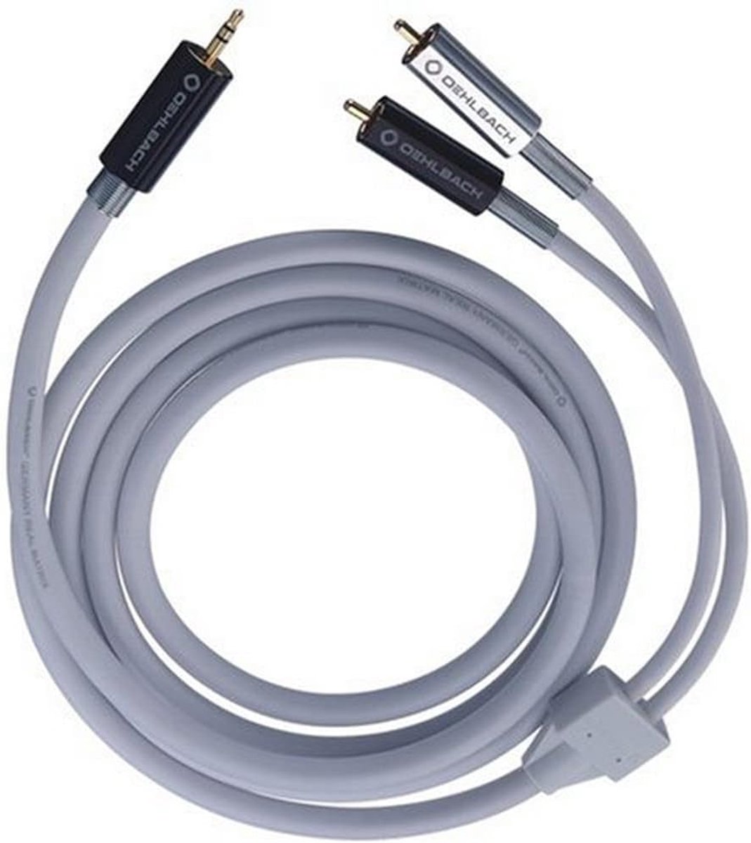 Mobiele Audiokabel - 3.5mm Jack Kabel - Muziek Afspelen - Verzilverde Binnengeleider - 5 Meter - Wit