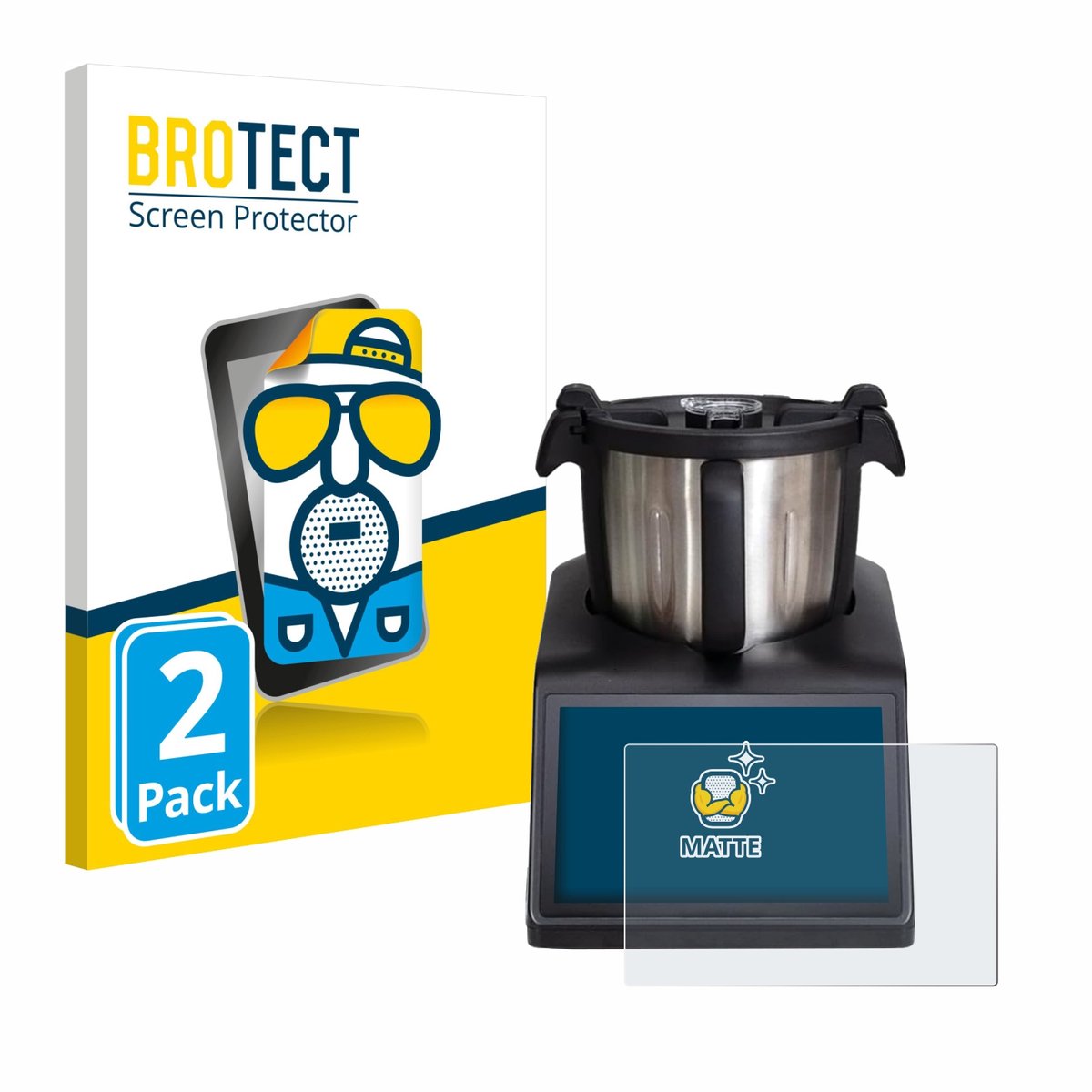 BROTECT - Screenprotector voor Ufesa TotalChef RK10 - Folie Beschermfolie matte 2 Stuks