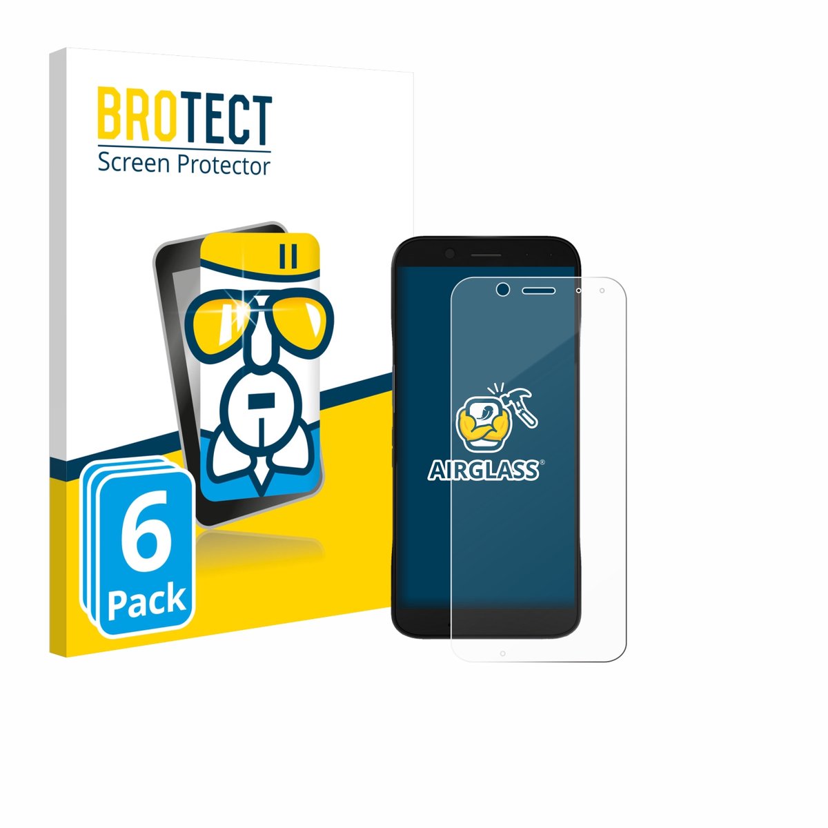 Screenprotector 6 Stuks voor Datalogic Memor 17 HC Beschermglas transparant
