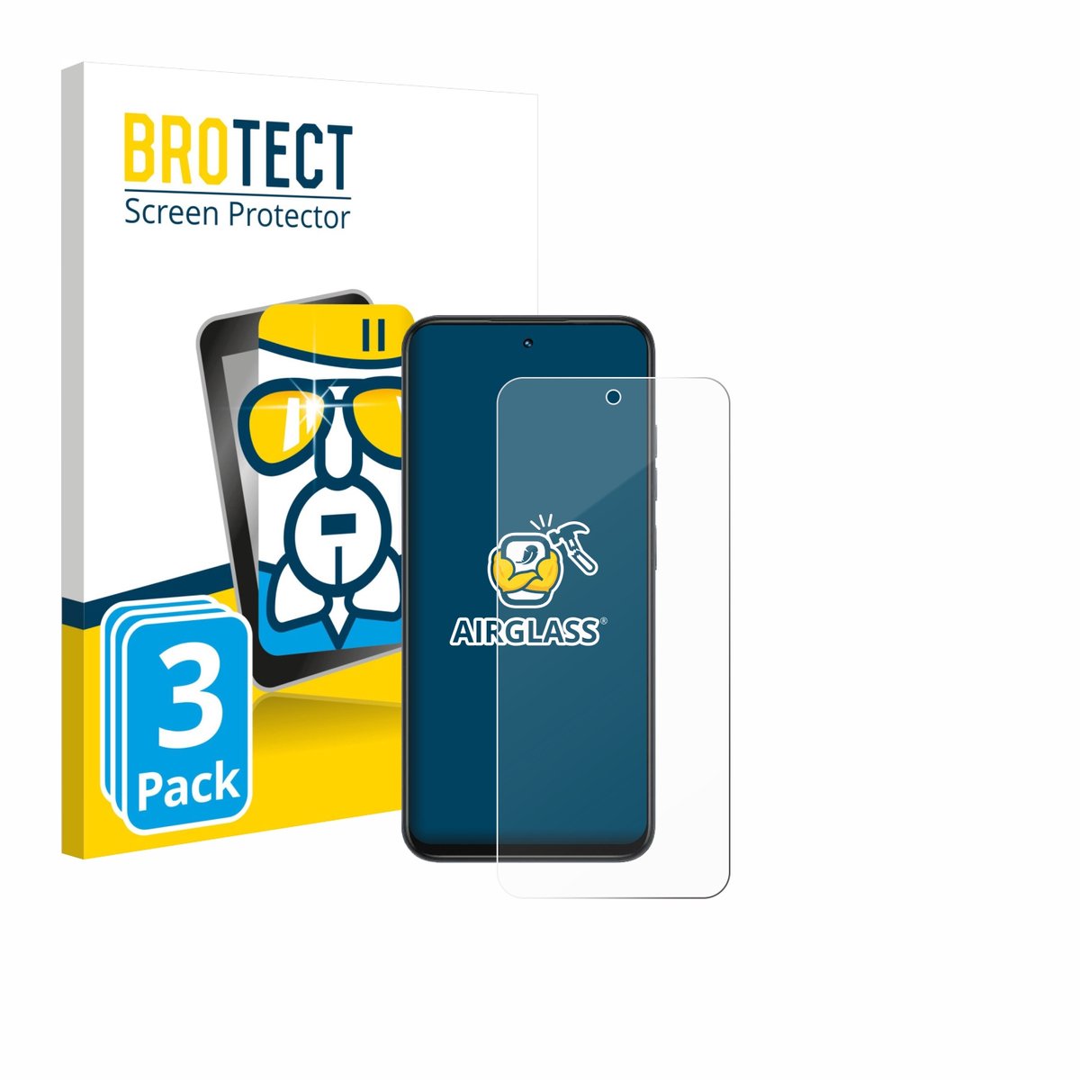 Screenprotector 3 Stuks voor Infinix Smart 10 Beschermglas transparant