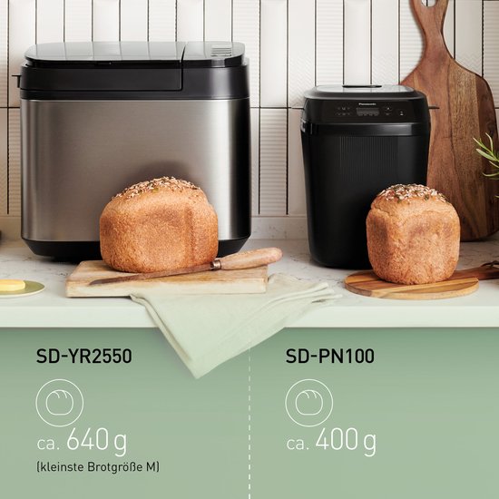 Panasonic SD-PN100 mini broodbakmachine - 18 programma's - Zwart | bol