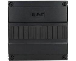 EMAT lege groepenkast 1-rij 12 modules 220x225mm - zwart (85260000)