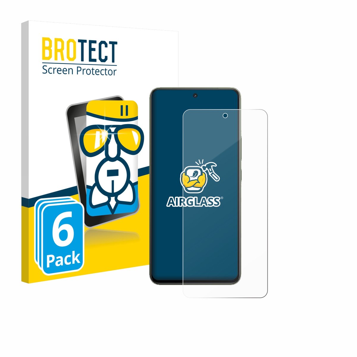 Screenprotector 6 Stuks voor Vivo Y400 Pro Beschermglas transparant
