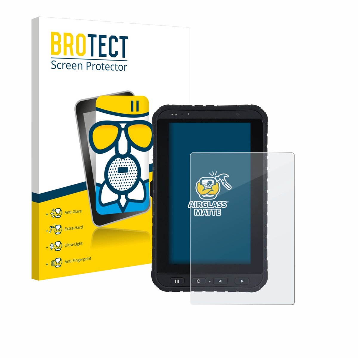 BROTECT - Screenprotector voor Winmate M700DQ8 - Folie Beschermfolie Beschermglas matte
