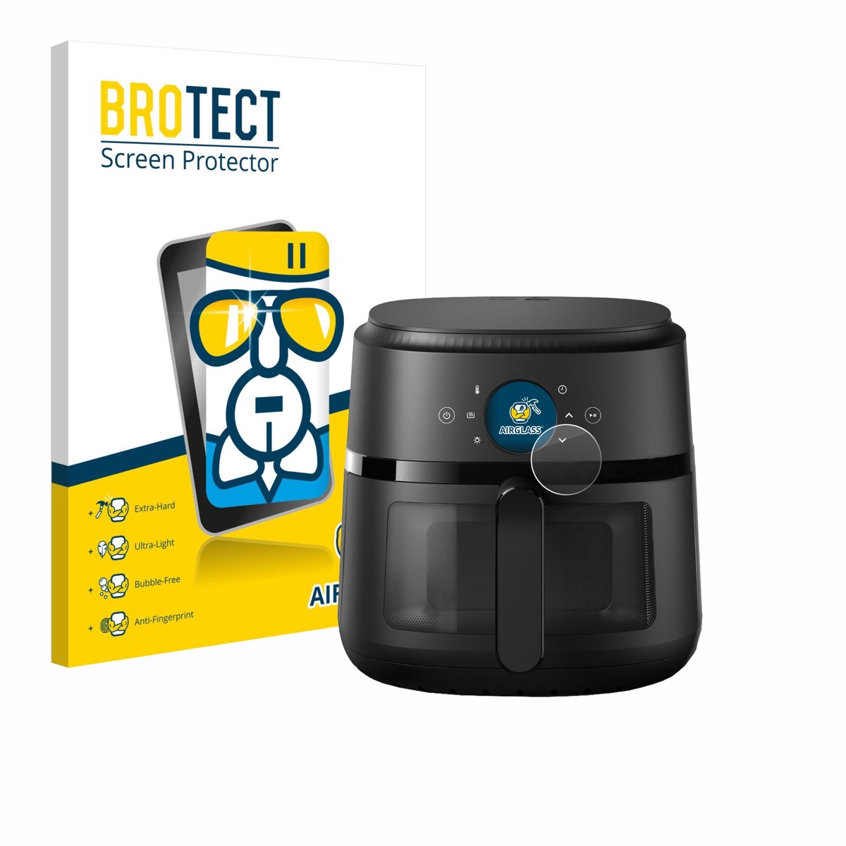 Screenprotector voor Philips Airfryer 2000 Gen 2 6,2L Beschermglas transparant