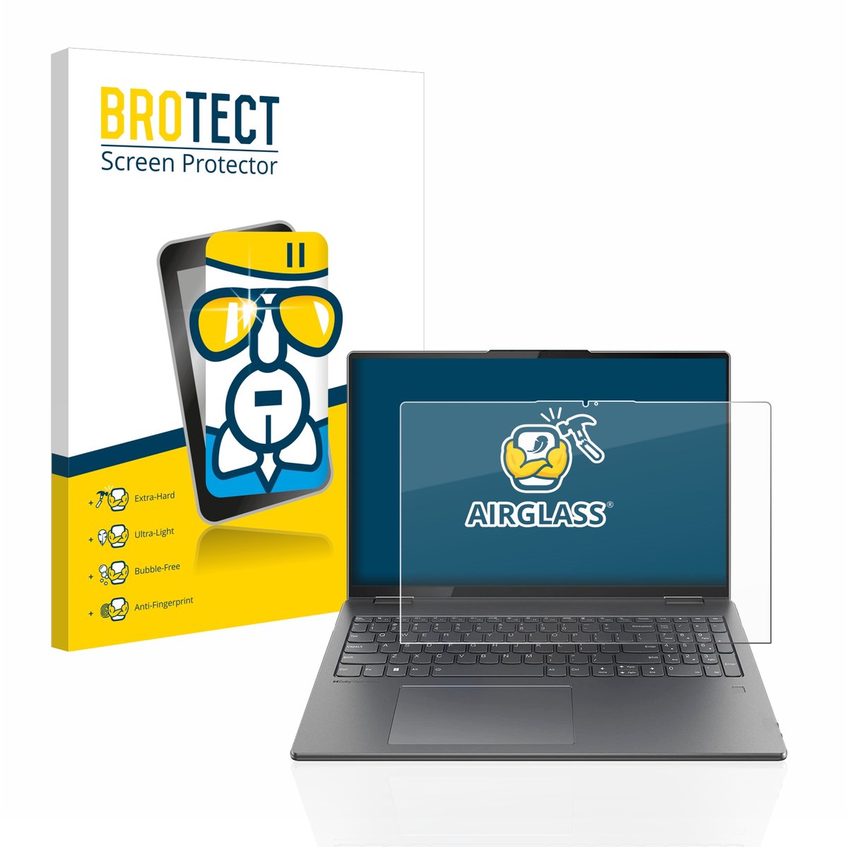 Screenprotector voor Lenovo Yoga 7i Gen 7 16" Beschermglas transparant