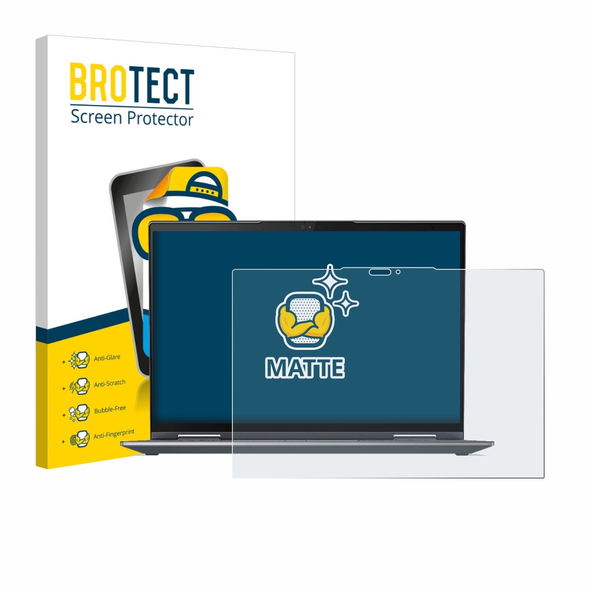 BROTECT - Screenprotector voor Lenovo ThinkPad X1 Yoga Gen 7 - Folie Beschermfolie matte
