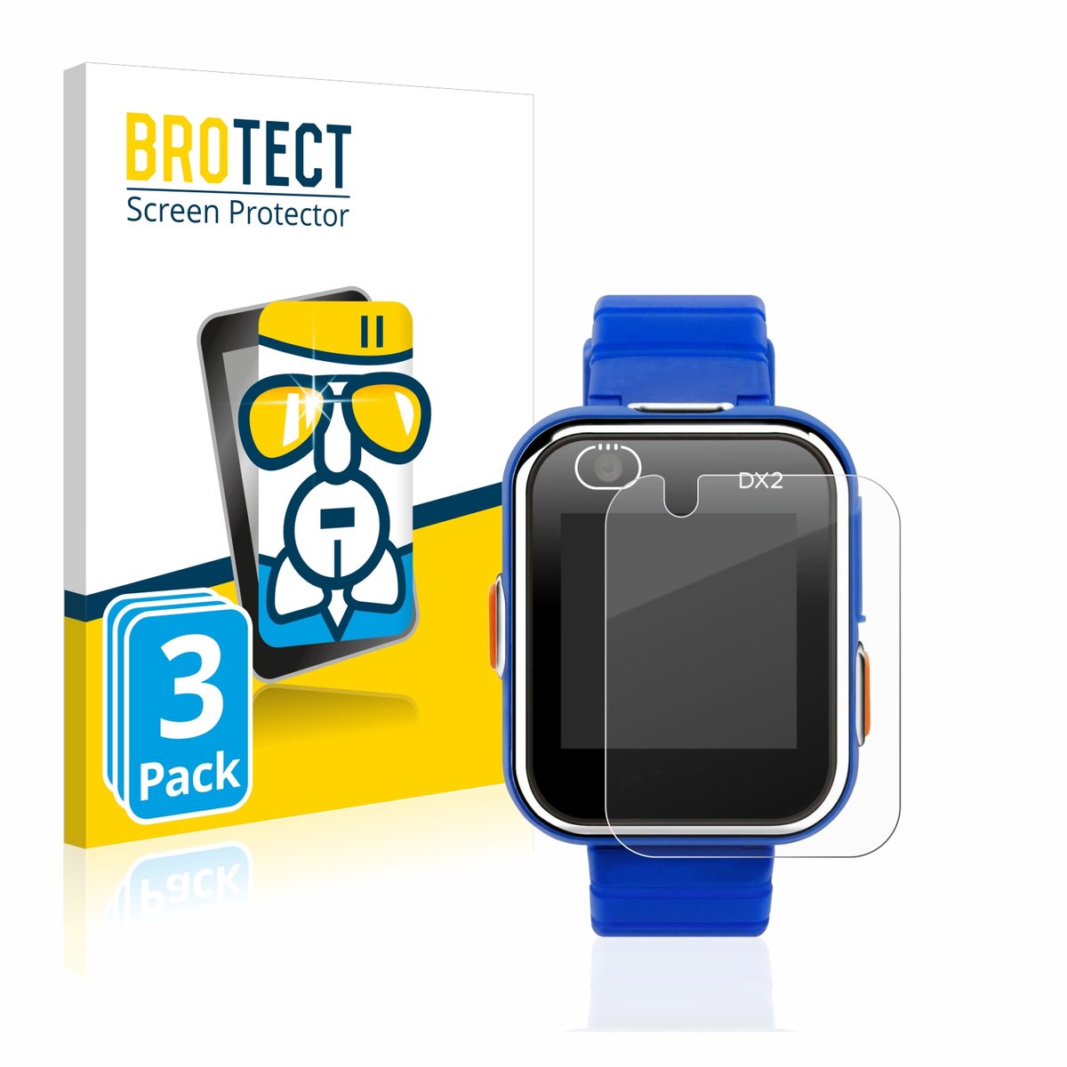 Screenprotector 3 Stuks voor Vtech Kidizoom Smart Watch DX2 Beschermglas transparant
