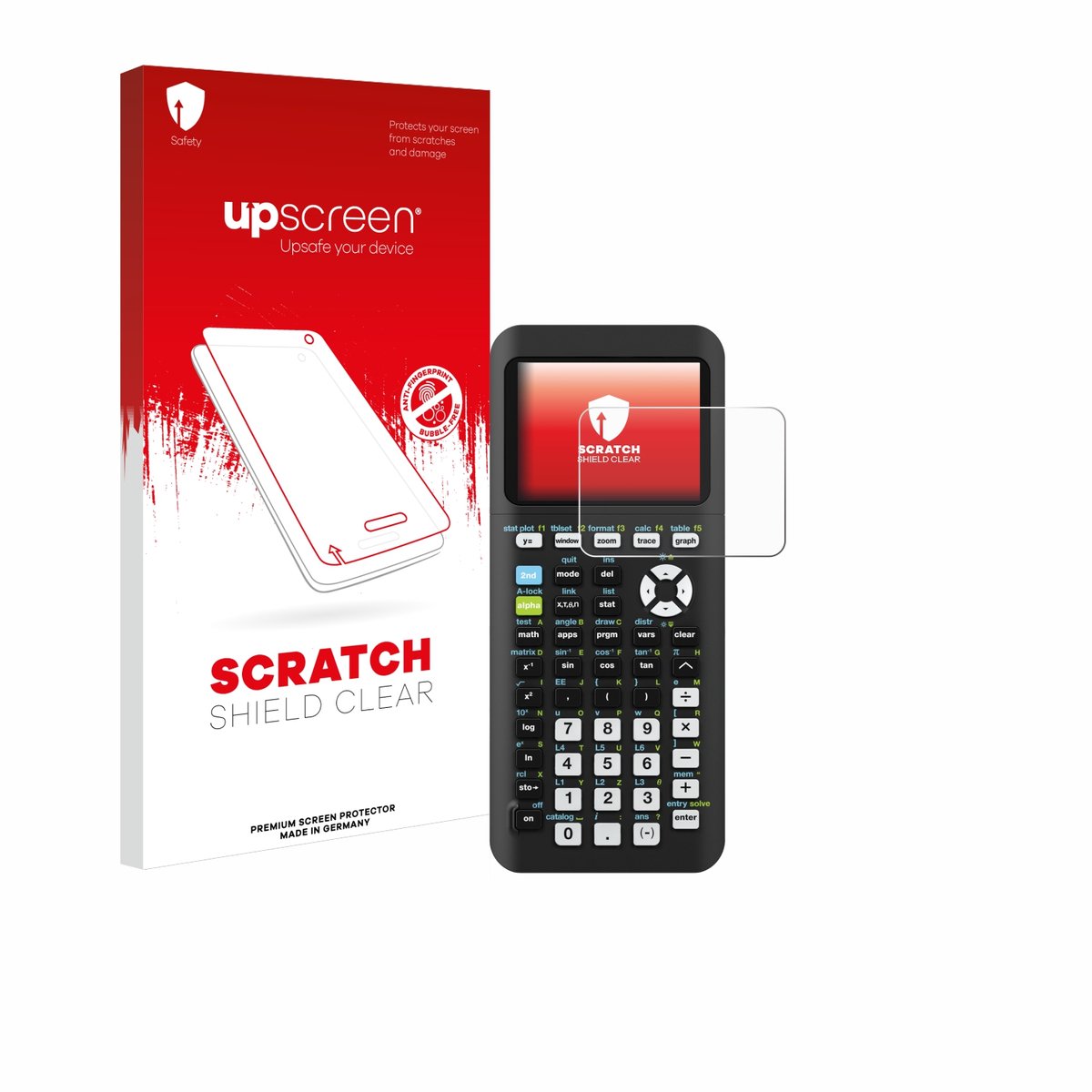 upscreen - Screenprotector voor Texas Instruments TI-84 Plus CE-T Python - Folie Beschermfolie transparant