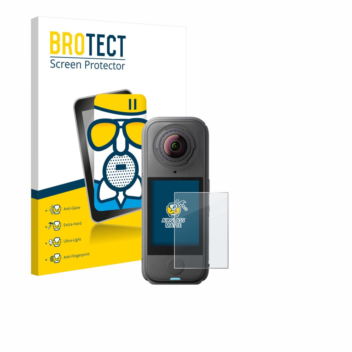 BROTECT - Screenprotector voor Insta360 X4 Air - Folie Beschermfolie Beschermglas matte