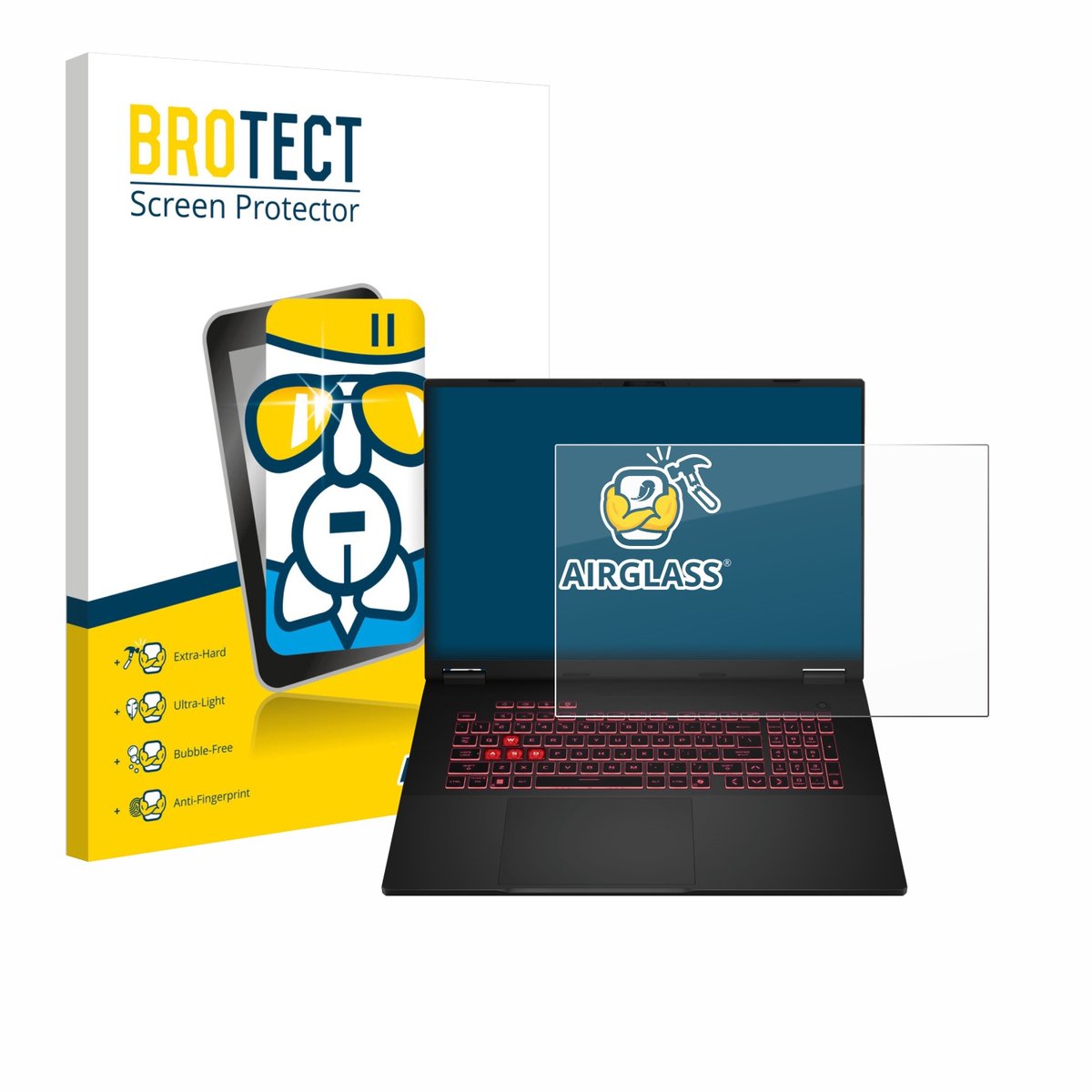 Screenprotector voor ASUS TUF Gaming A18 2025 Beschermglas transparant