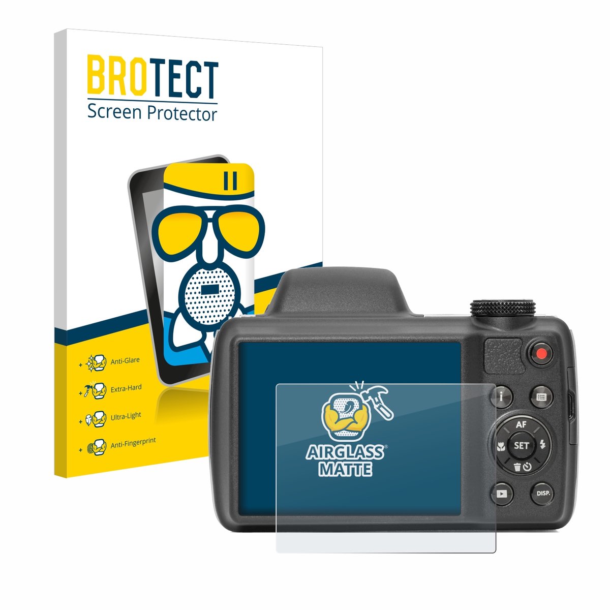 BROTECT - Screenprotector voor Kodak Pixpro AZ528 - Folie Beschermfolie Beschermglas matte