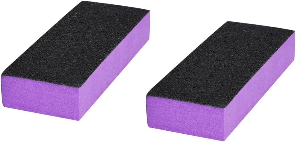Set van 2 Nagelvijlen Bufferblokken 100/180 Korrel voor Manicure en Pedicure