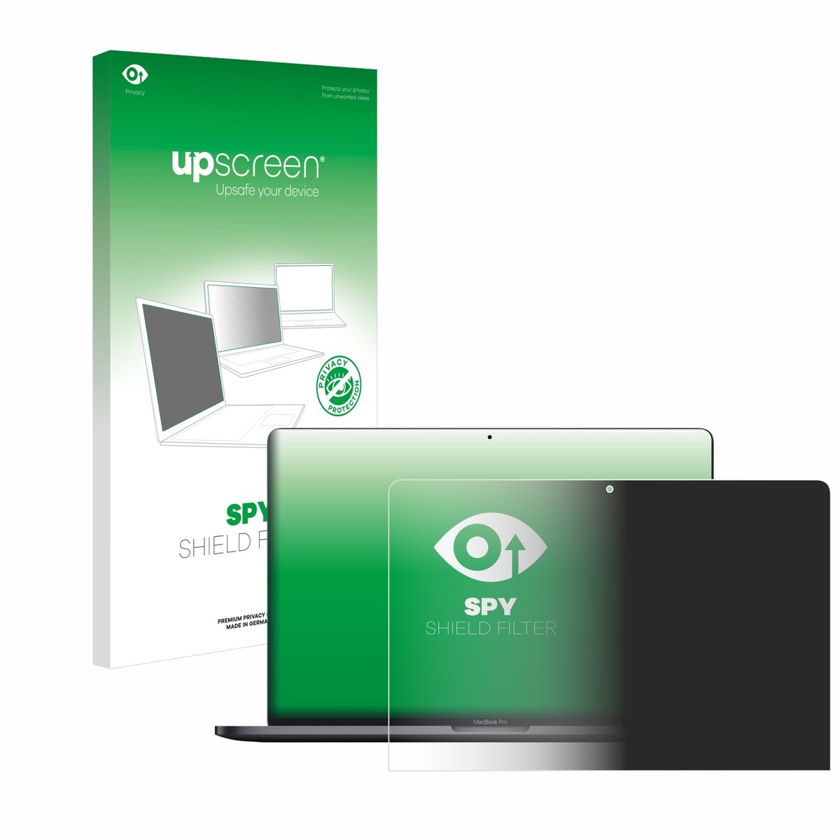 upscreen - privacyscherm voor Apple MacBook Pro 13" 2020 - privacy filter screenfilter Blauwlichtfilter