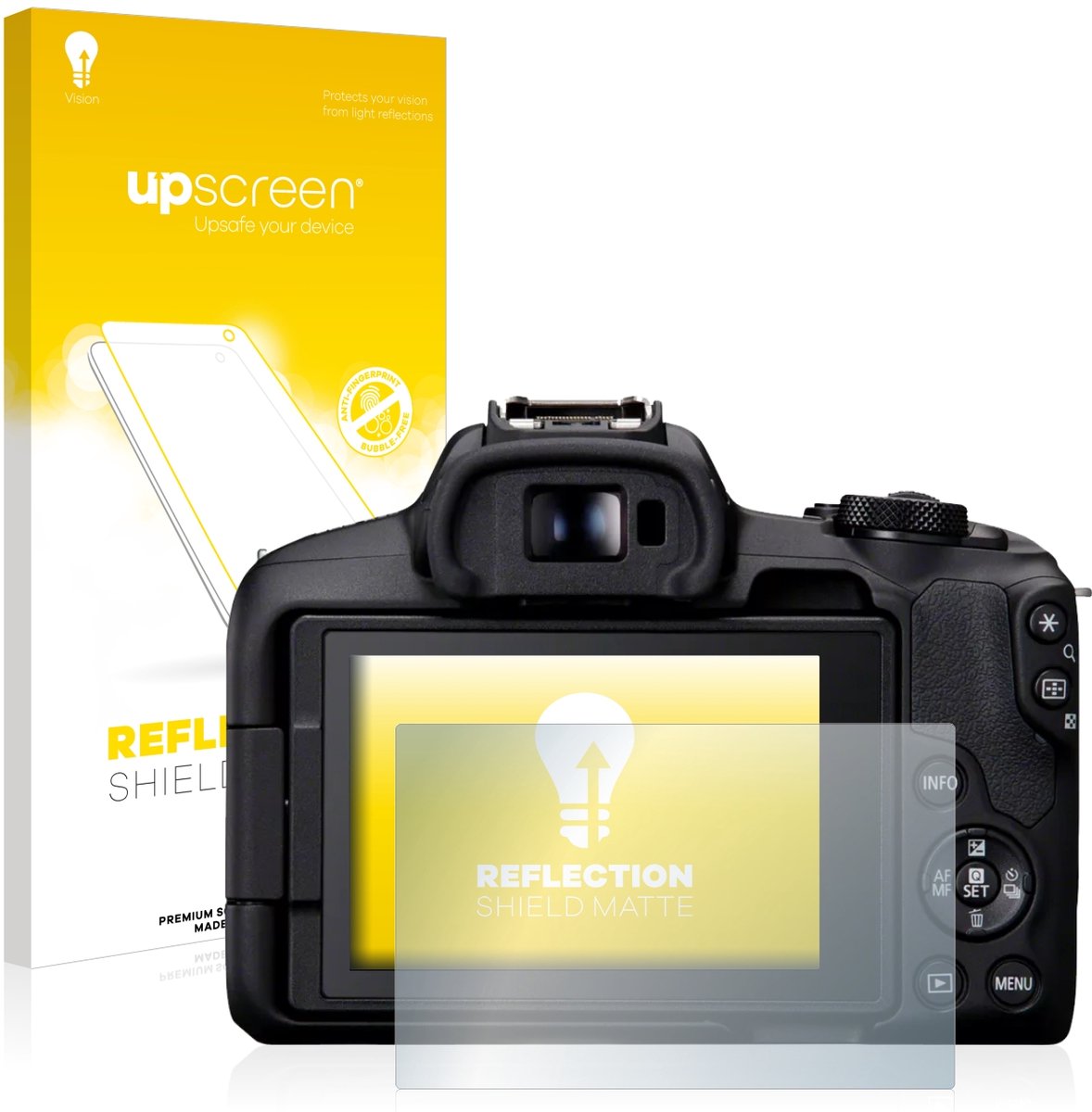 upscreen - Screenprotector voor Canon EOS R50 - Folie Beschermfolie anti glare matte