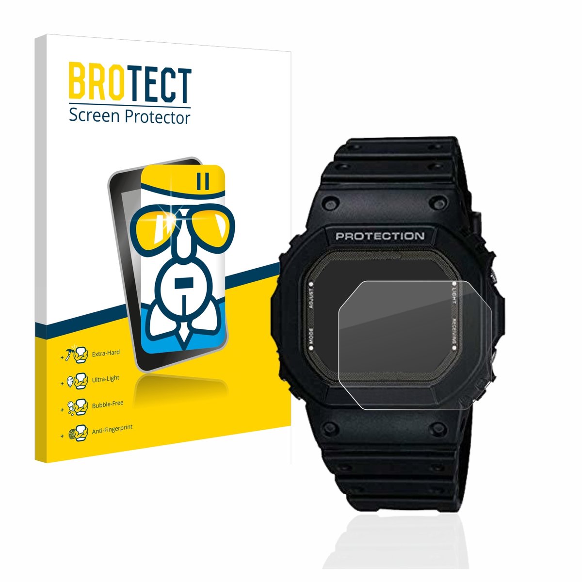 Screenprotector voor Casio G-Shock GW-5000-1JF Beschermglas transparant
