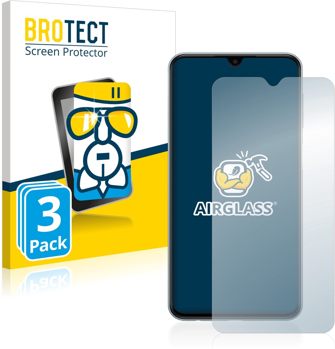 Screenprotector 3 Stuks voor Samsung Galaxy M23 Beschermglas transparant