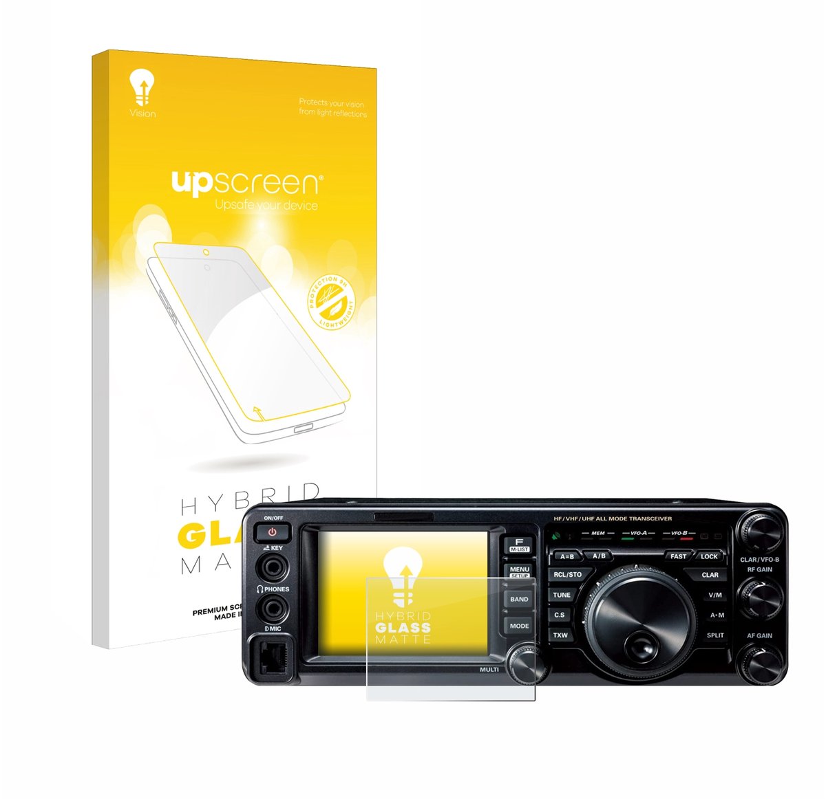 upscreen - Screenprotector voor Yaesu FT-991A - Folie Beschermfolie Beschermglas matte