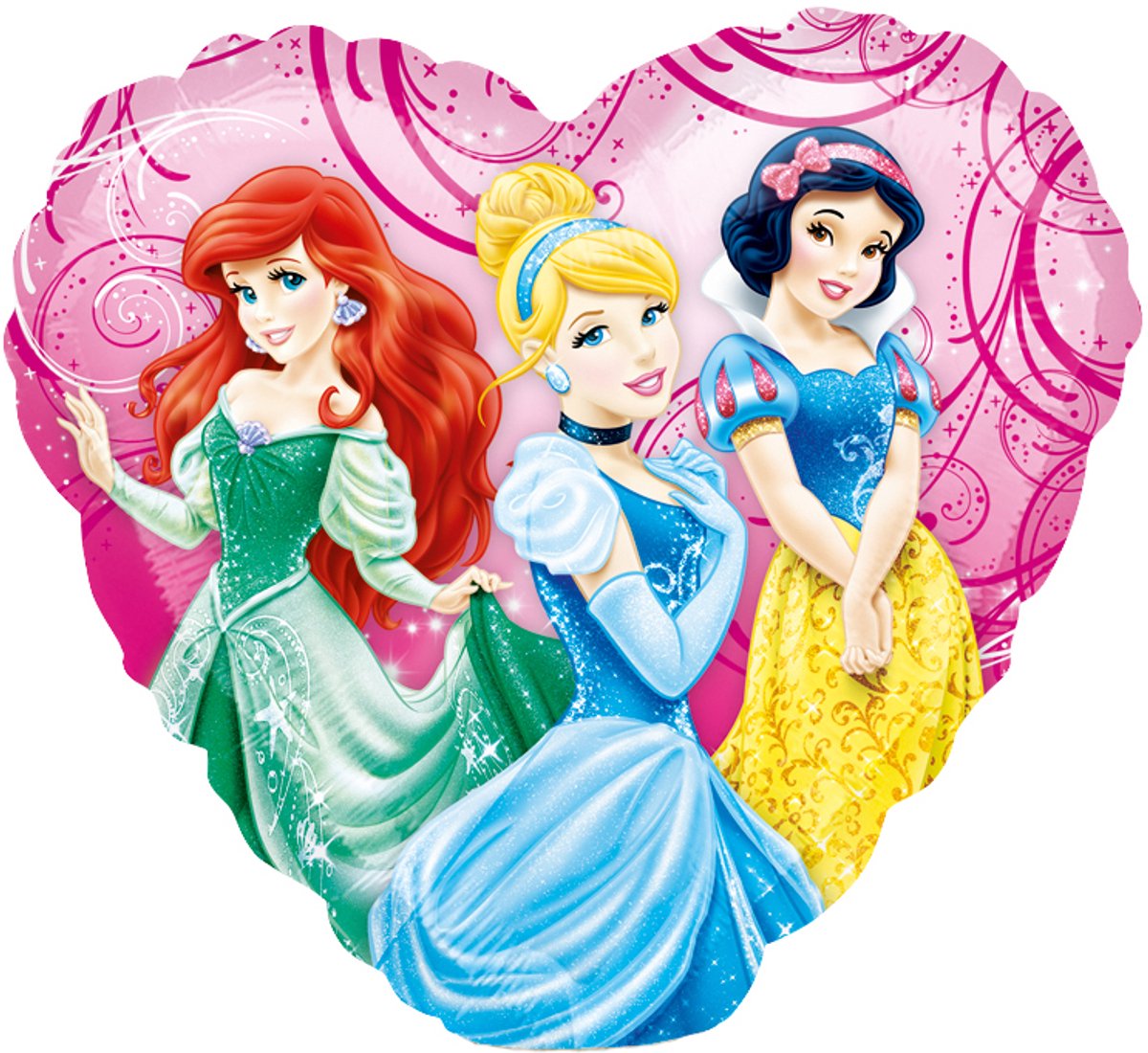 RIETHMULLER - Disney Prinsessen Aluminium Folieballon 23 cm hartvormig