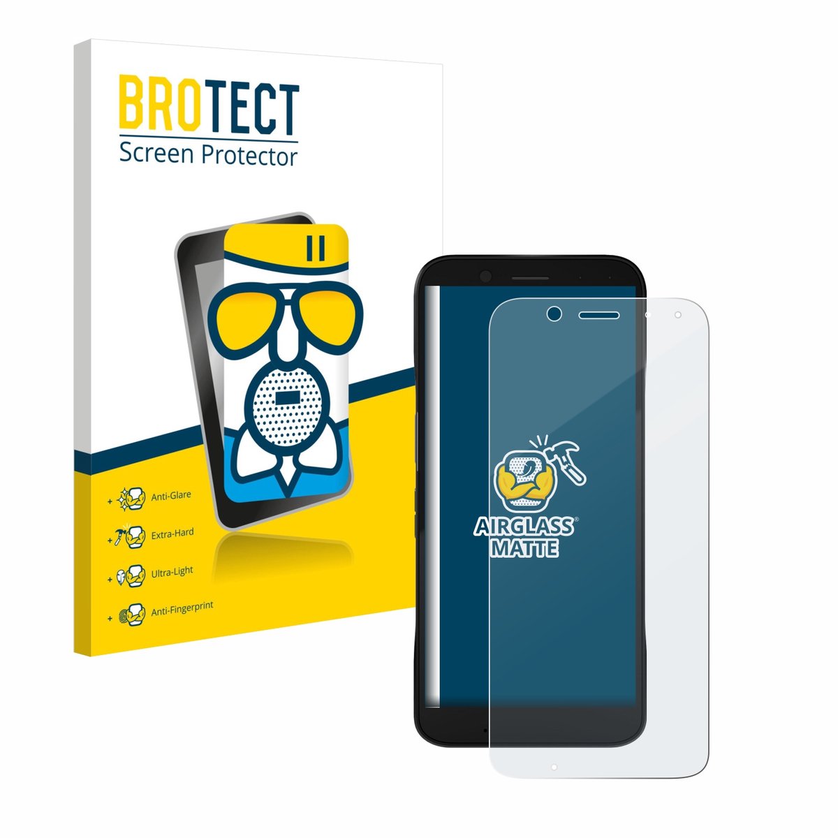 BROTECT - Screenprotector voor Datalogic Memor 12 - Folie Beschermfolie Beschermglas matte
