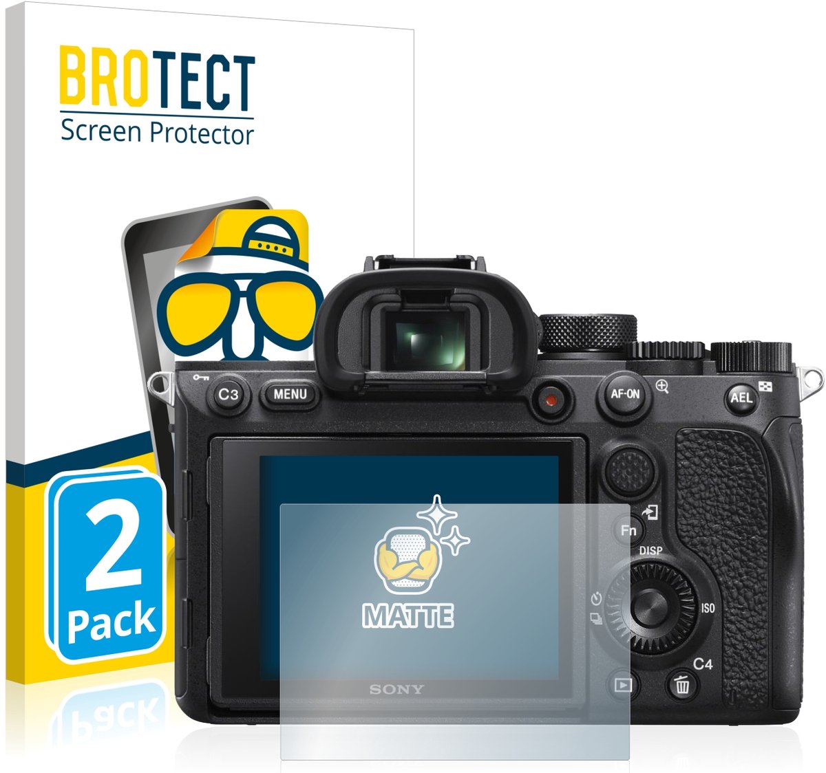 BROTECT - Screenprotector voor Sony Alpha 7R IV - Folie Beschermfolie matte 2 Stuks