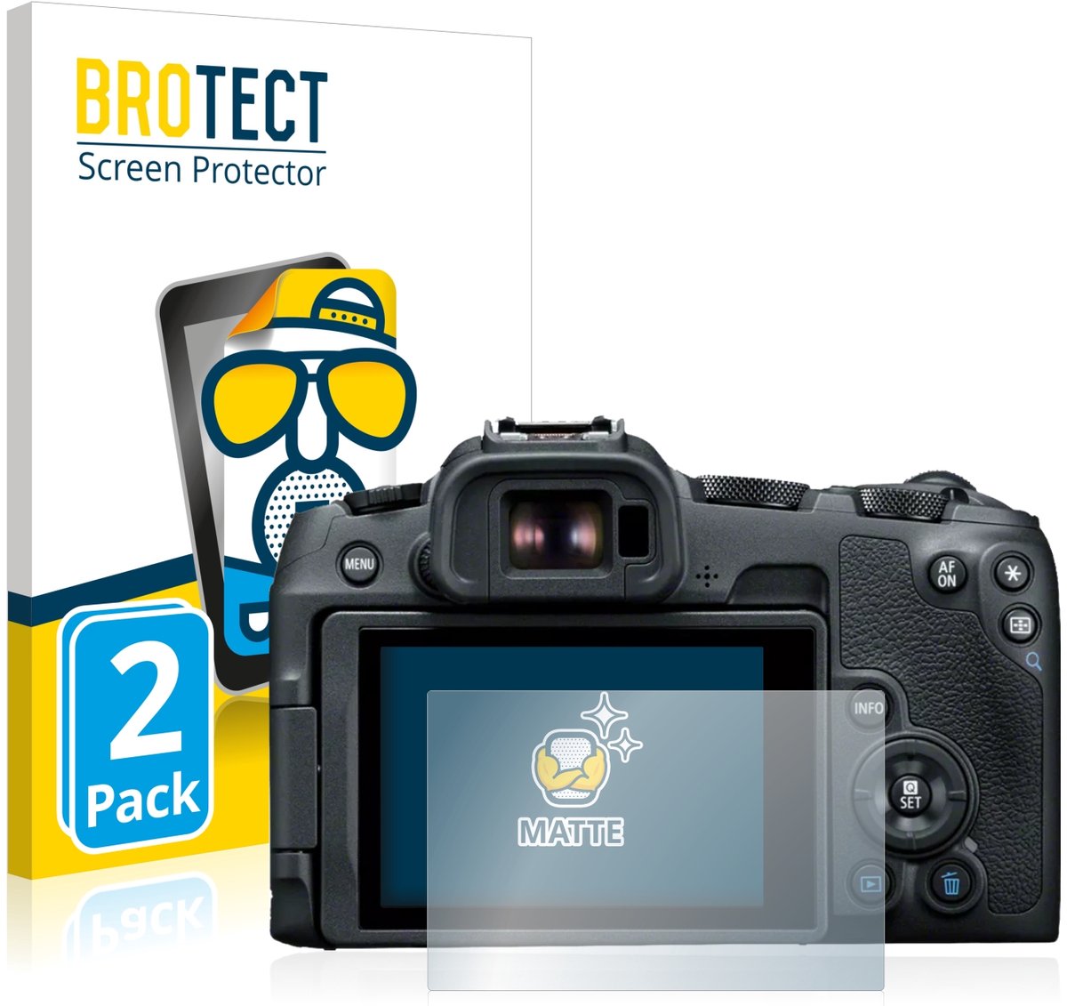 BROTECT - Screenprotector voor Canon EOS R8 - Folie Beschermfolie matte 2 Stuks