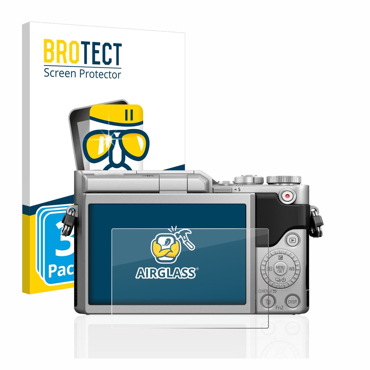 Screenprotector 3 Stuks voor Panasonic Lumix DC-GX880 Beschermglas transparant