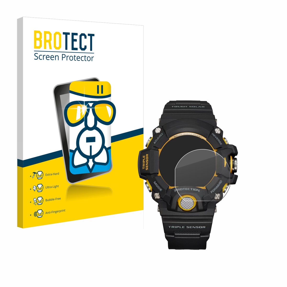 Screenprotector voor Casio G-Shock GW-9400Y-1 Beschermglas transparant