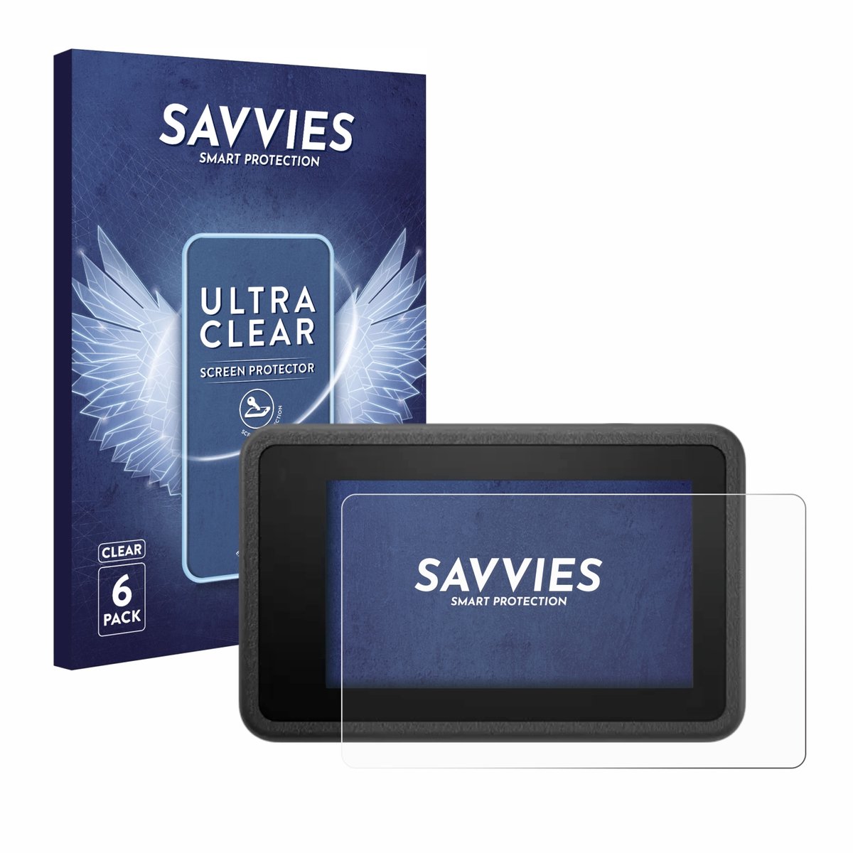 Savvies - Screenprotector voor DJI Osmo Action 4 - Folie Beschermfolie transparant 6 Stuks