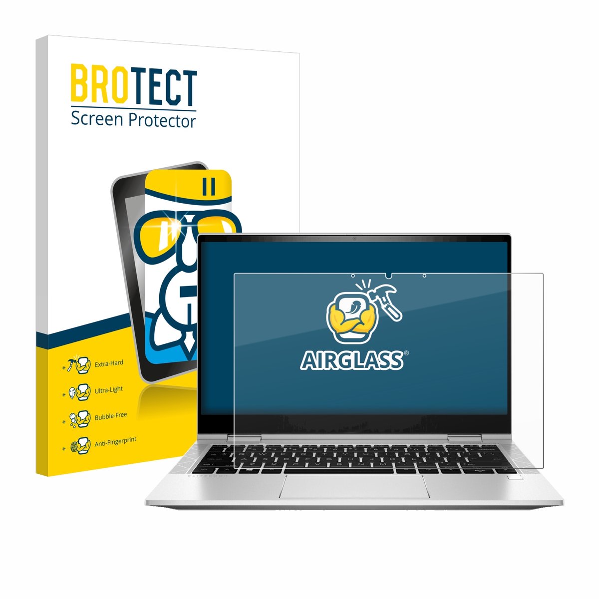 Screenprotector voor HP EliteBook x360 830 G8 Beschermglas transparant