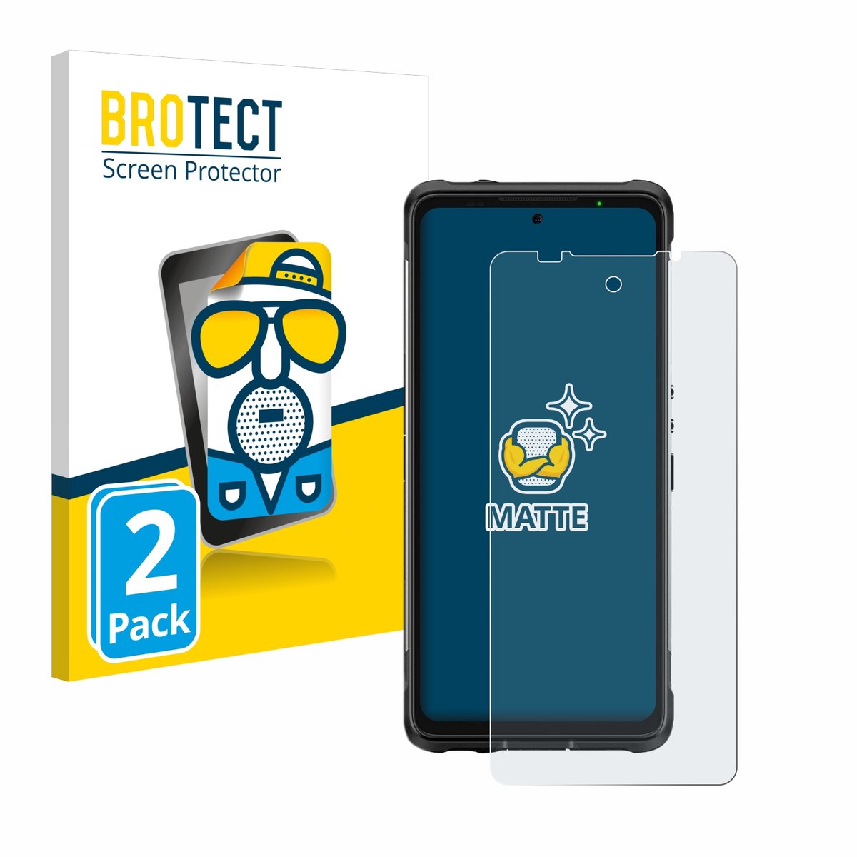 BROTECT - Screenprotector voor Ulefone Armor 10 5G - Folie Beschermfolie matte 2 Stuks