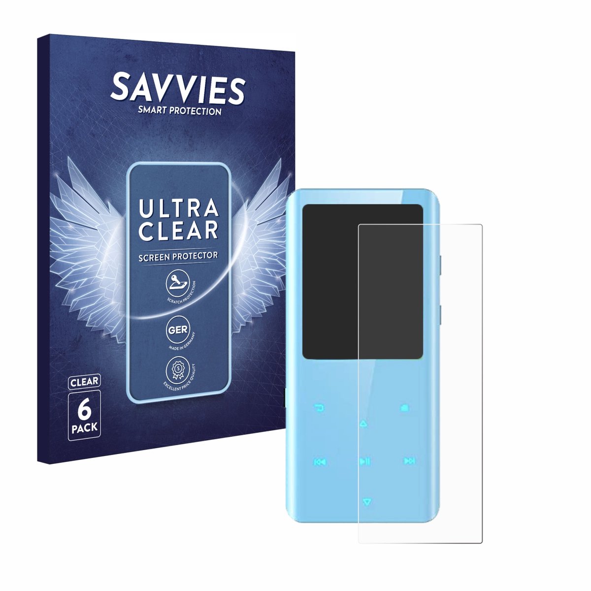 Savvies - Screenprotector voor AGPtek A19X - Folie Beschermfolie transparant 6 Stuks