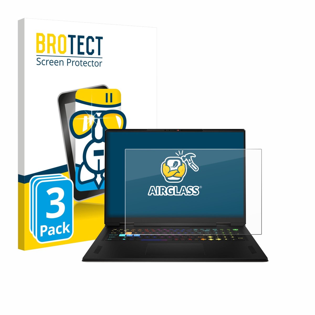 Screenprotector 3 Stuks voor MSI Vector A18 HX 2025 Beschermglas transparant