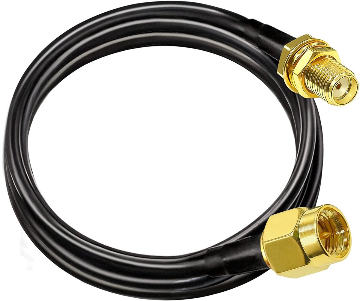 SMA Verlengkabel RG58 2m - SMA-stekker naar SMA-bus voor Wifi, 3G, 4G LTE