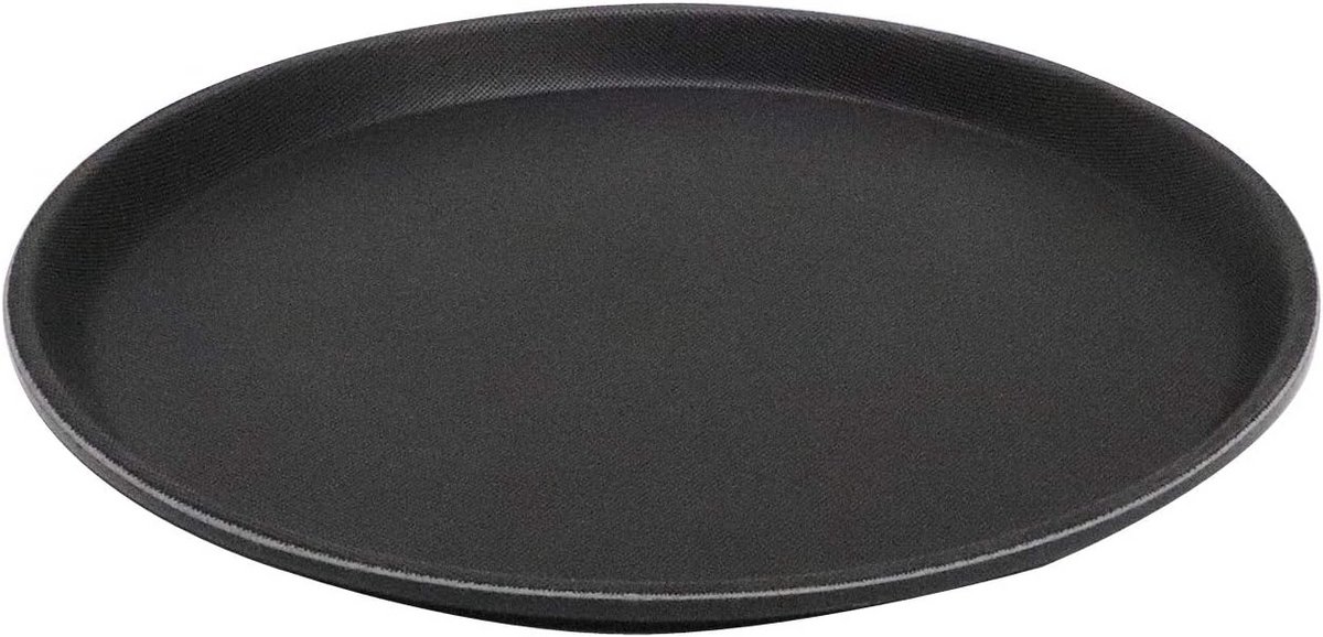 Zwart Antislip Dienblad voor Gastronomie - Ø 27,5 cm