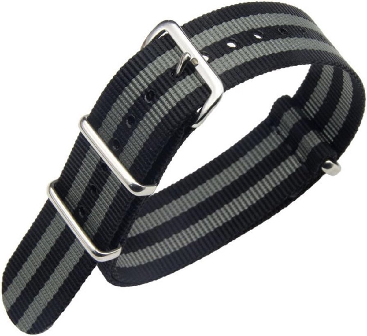 Nylon Horlogebandjes - Duurzame NATO Stijl Vervangbanden voor 16mm, 18mm, 20mm, 22mm, en 24mm